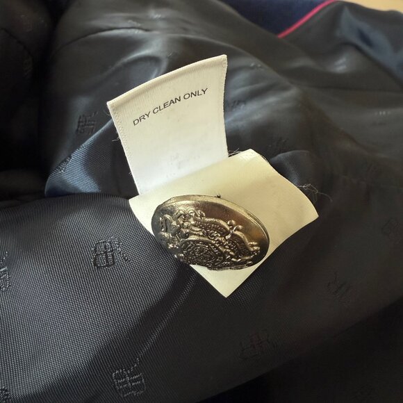 Banana Republic Hack Jacket Blue and Navy Women's Wool Blend Blazer Size 14 - Picture 11 of 11